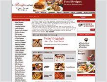 Tablet Screenshot of 1-recipes.com